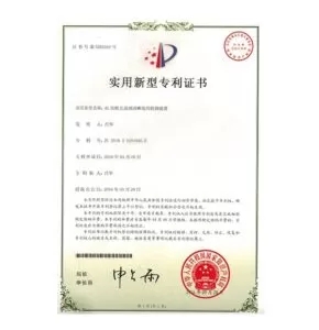 Patent certificate 9